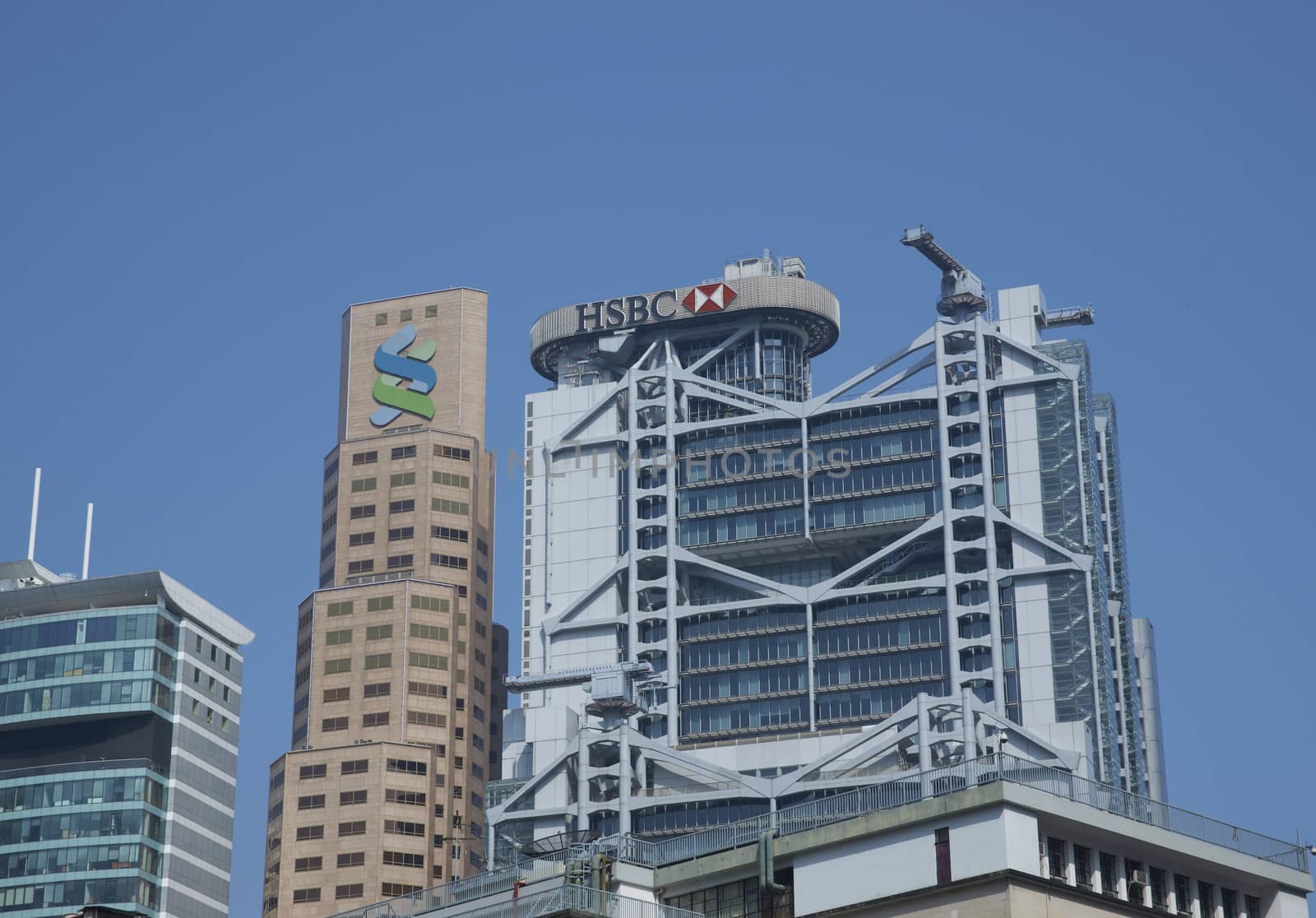 Modern architecture of the financial district of Hong Kong, China