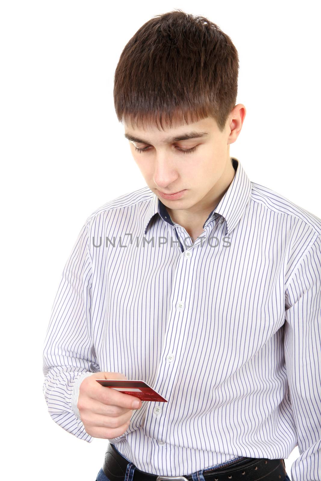 Teenager with Credit Card by sabphoto