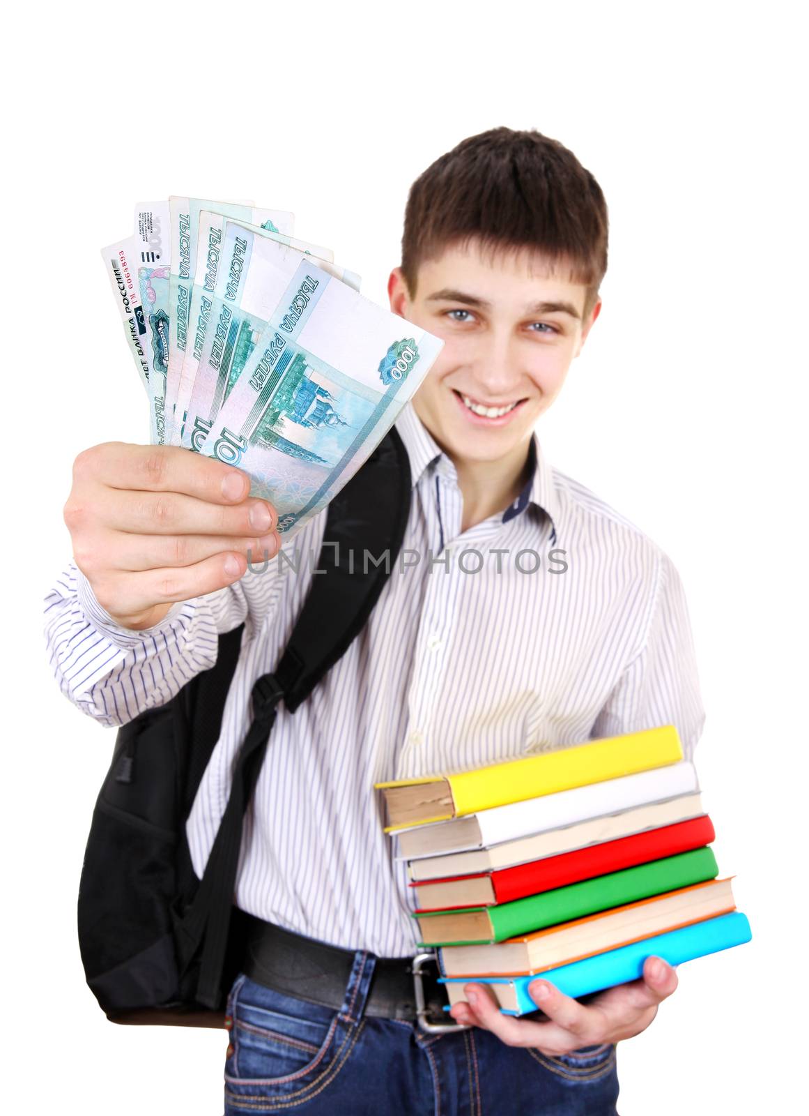 Student with a Russian Money by sabphoto