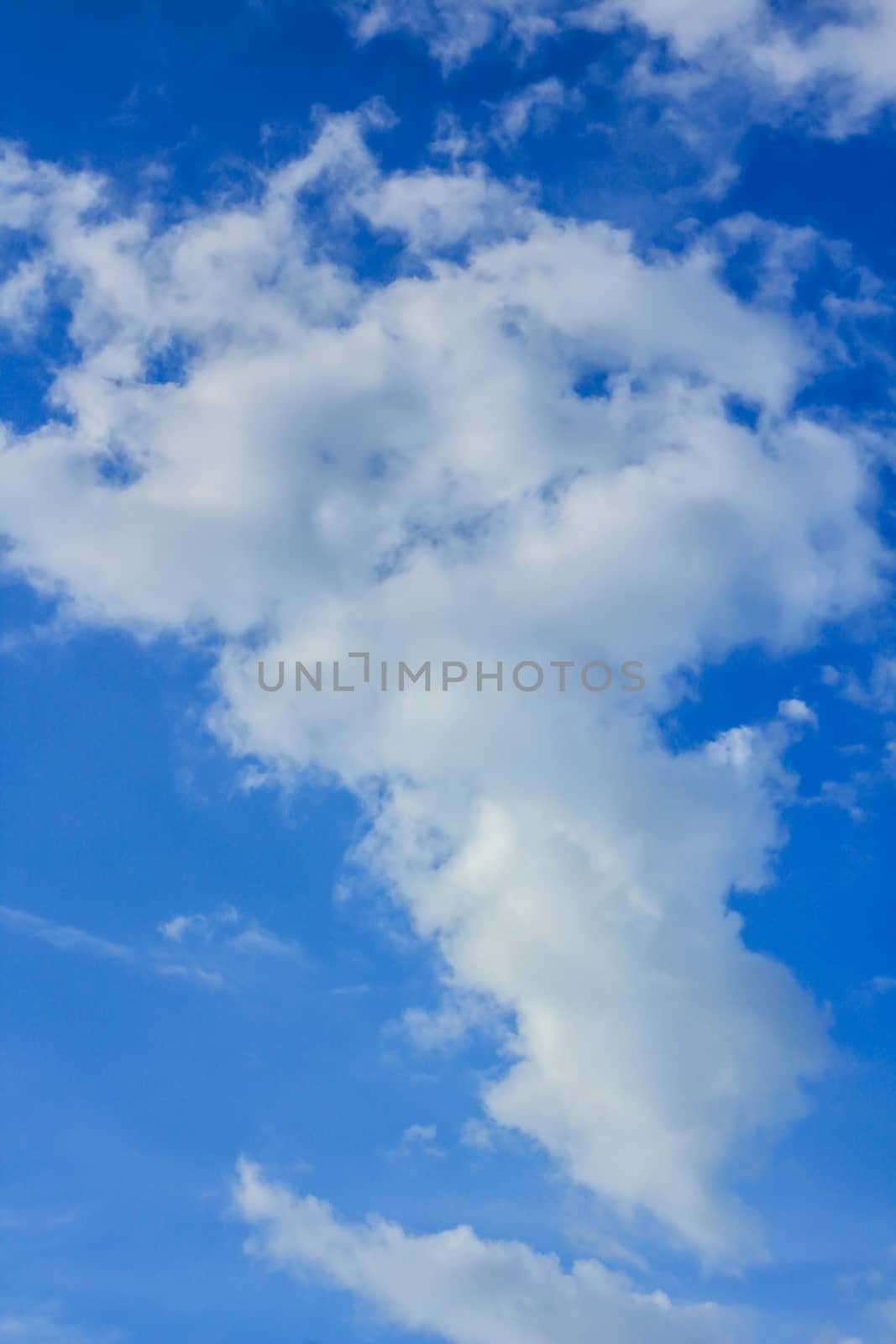 Blue sky with cloud in the ocean at Sa Mui , Thailand