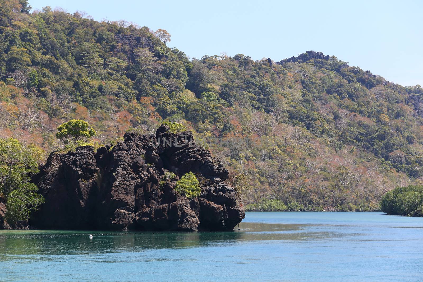 beautiful sea and island and beach in andaman thailand. Lipe island