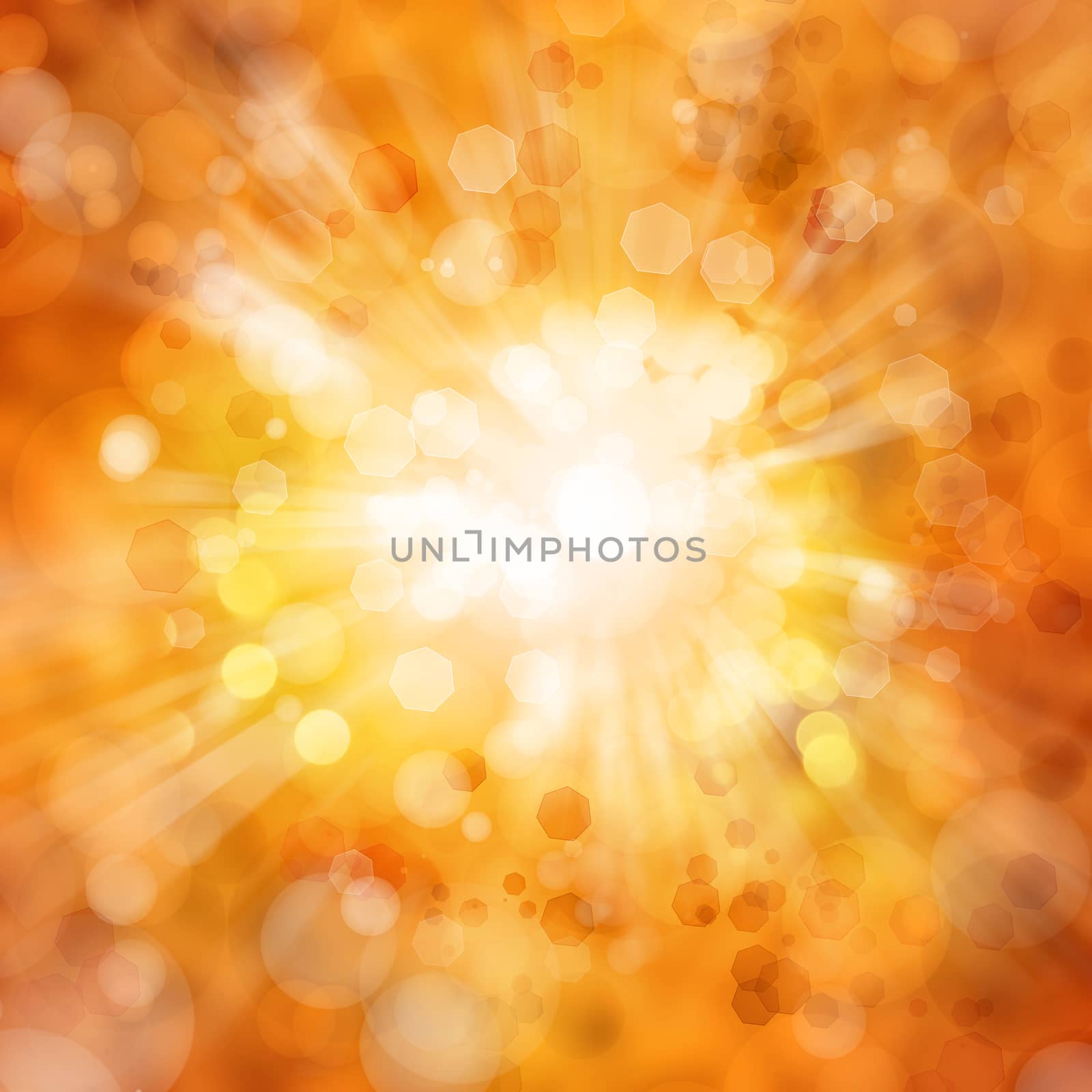 Bright blast of light abstract background