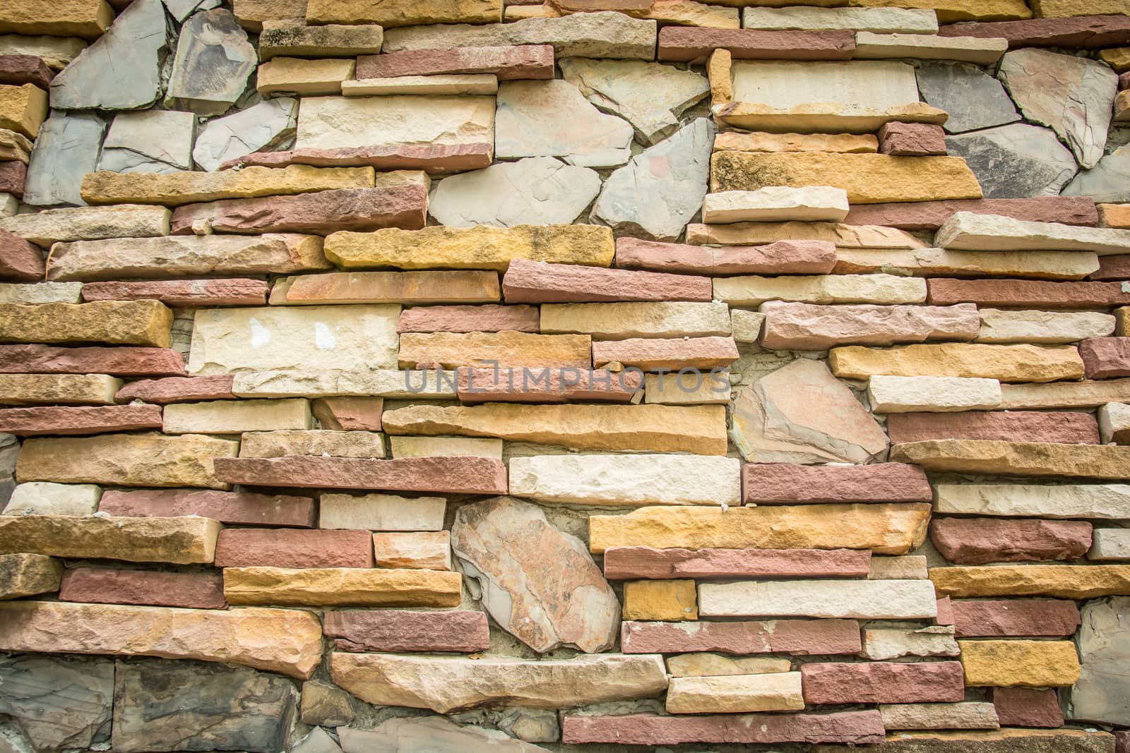 the beautiful brick wall background shot from Thai temple in Thailand