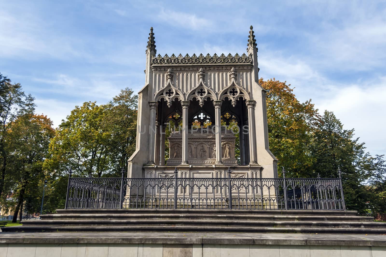 Mausoleum of Aleksandra and Stanislaw Kostka Potocki in Wilanow, Warsaw.