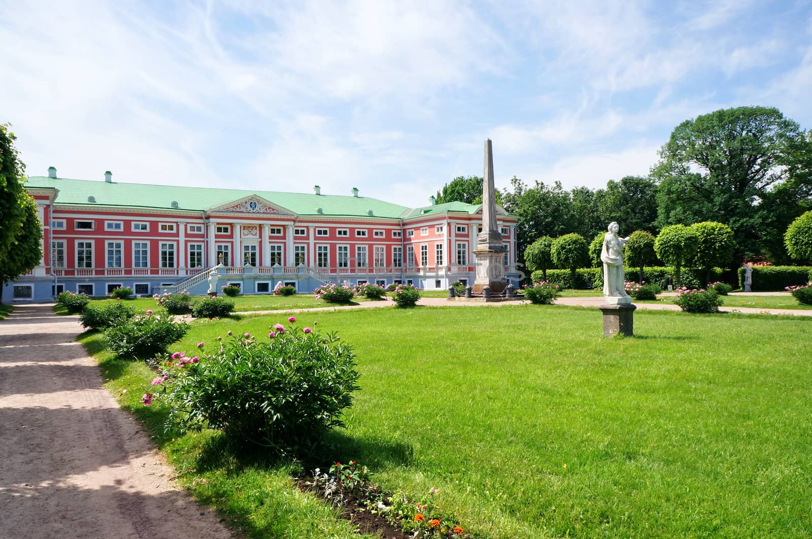 Pink Palace in the summer (Kuskovo Estate near Moscow)