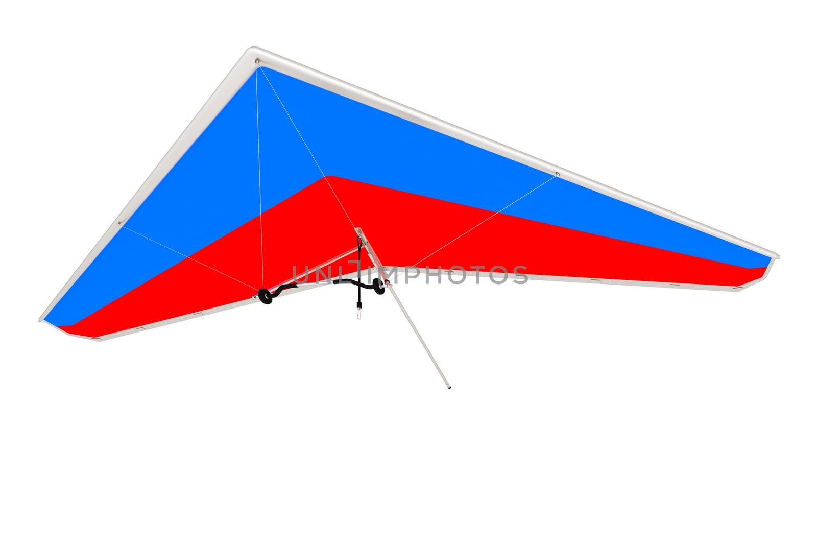 Hang glider isolated on a white background
