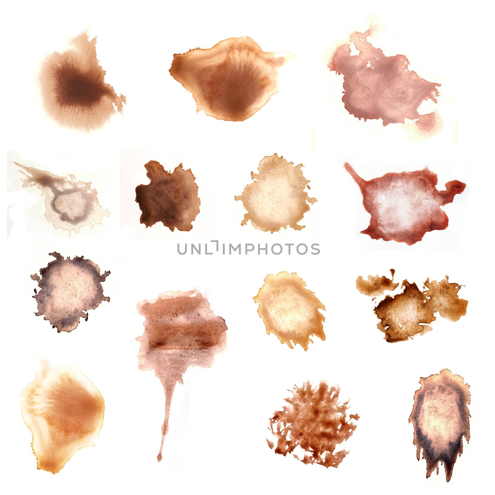 set of real paint blots by Mibuch