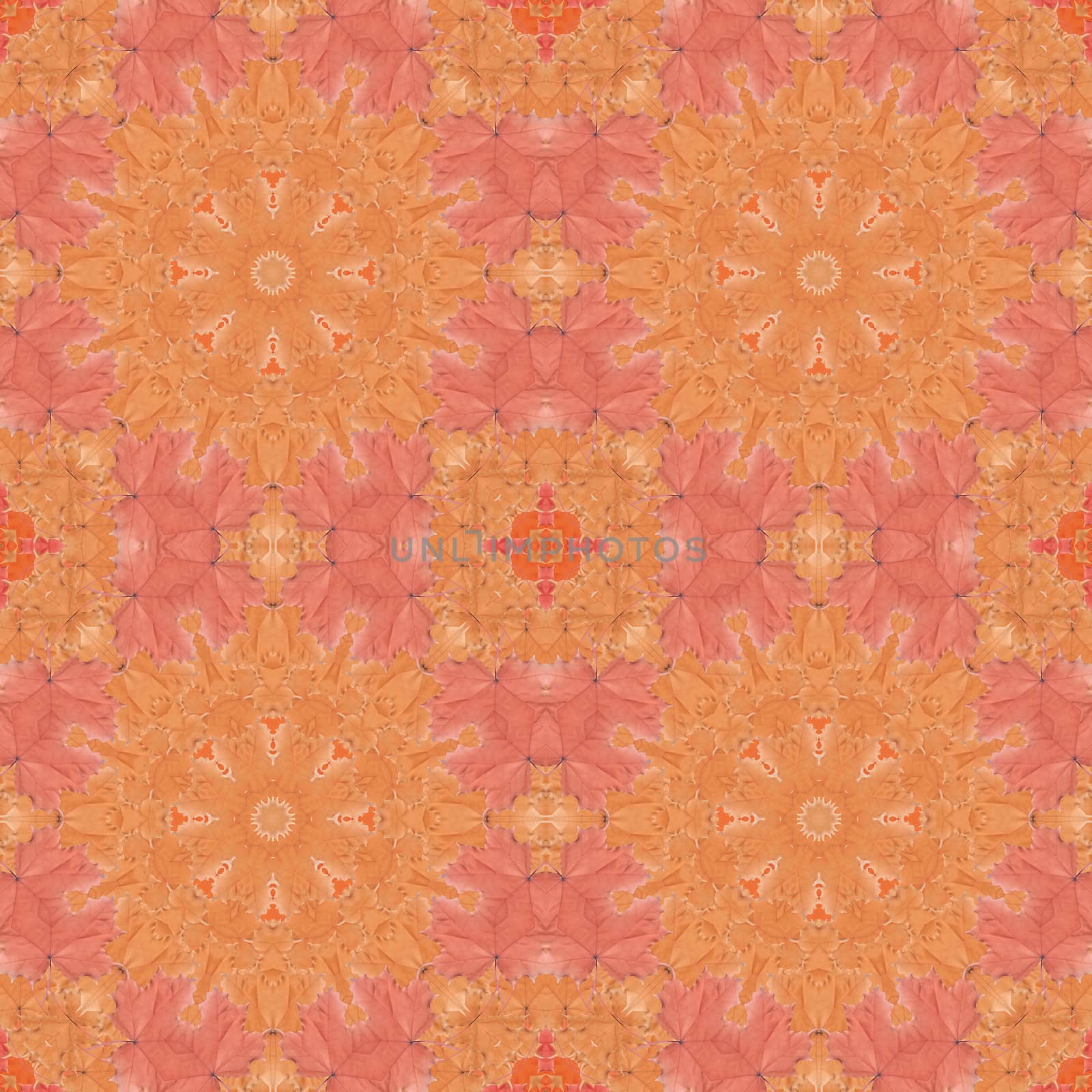 Artistic background, abstract seamless floral pattern with colorful leaves of plants