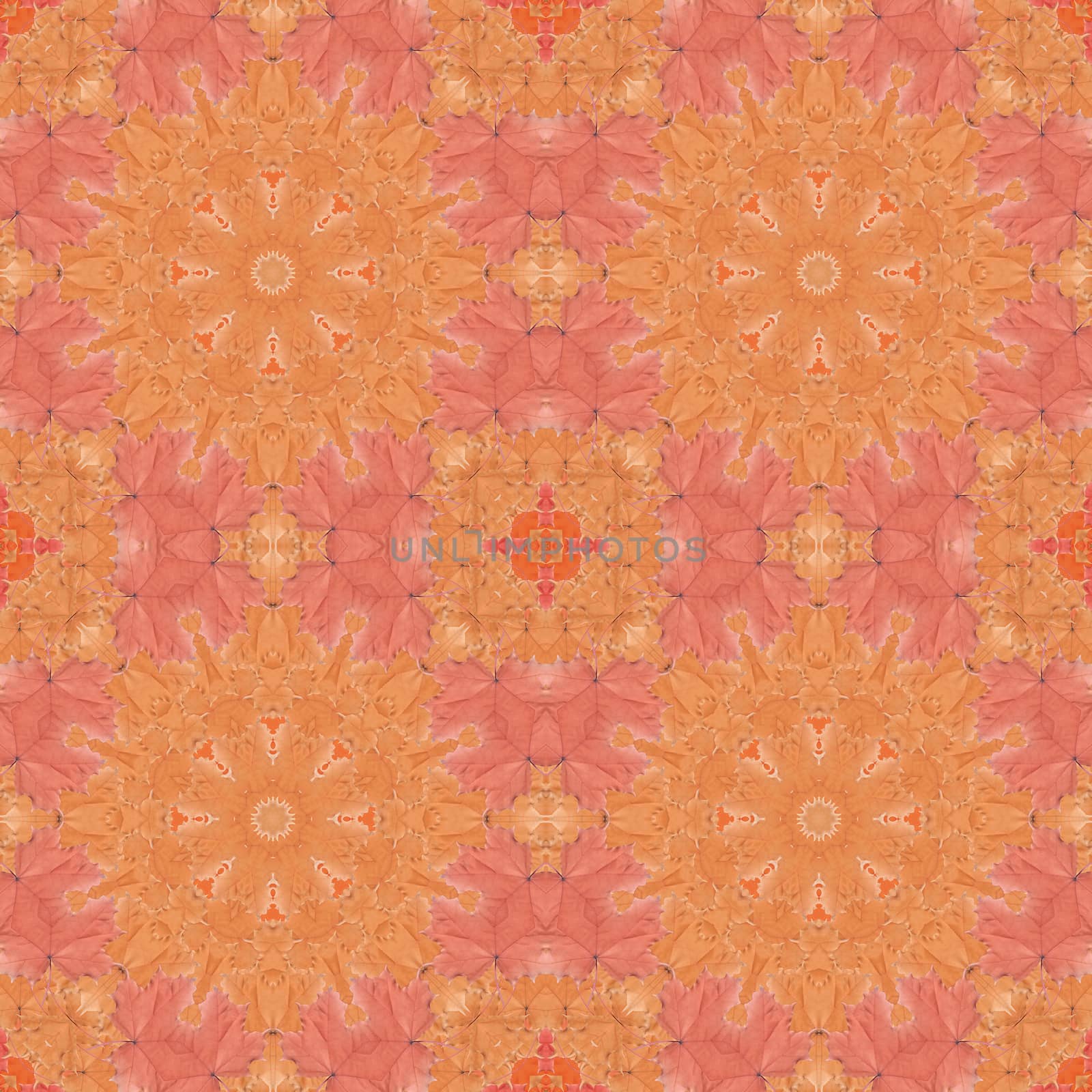 Seamless pattern with colorful leaves by alexcoolok