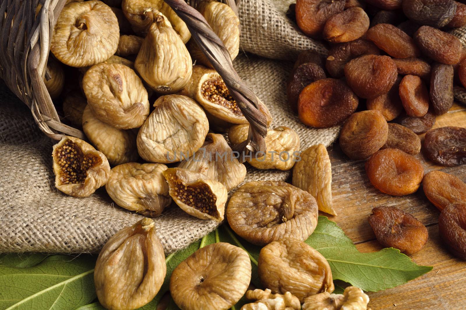 raisins , dried figs, dried apricots by emirkoo