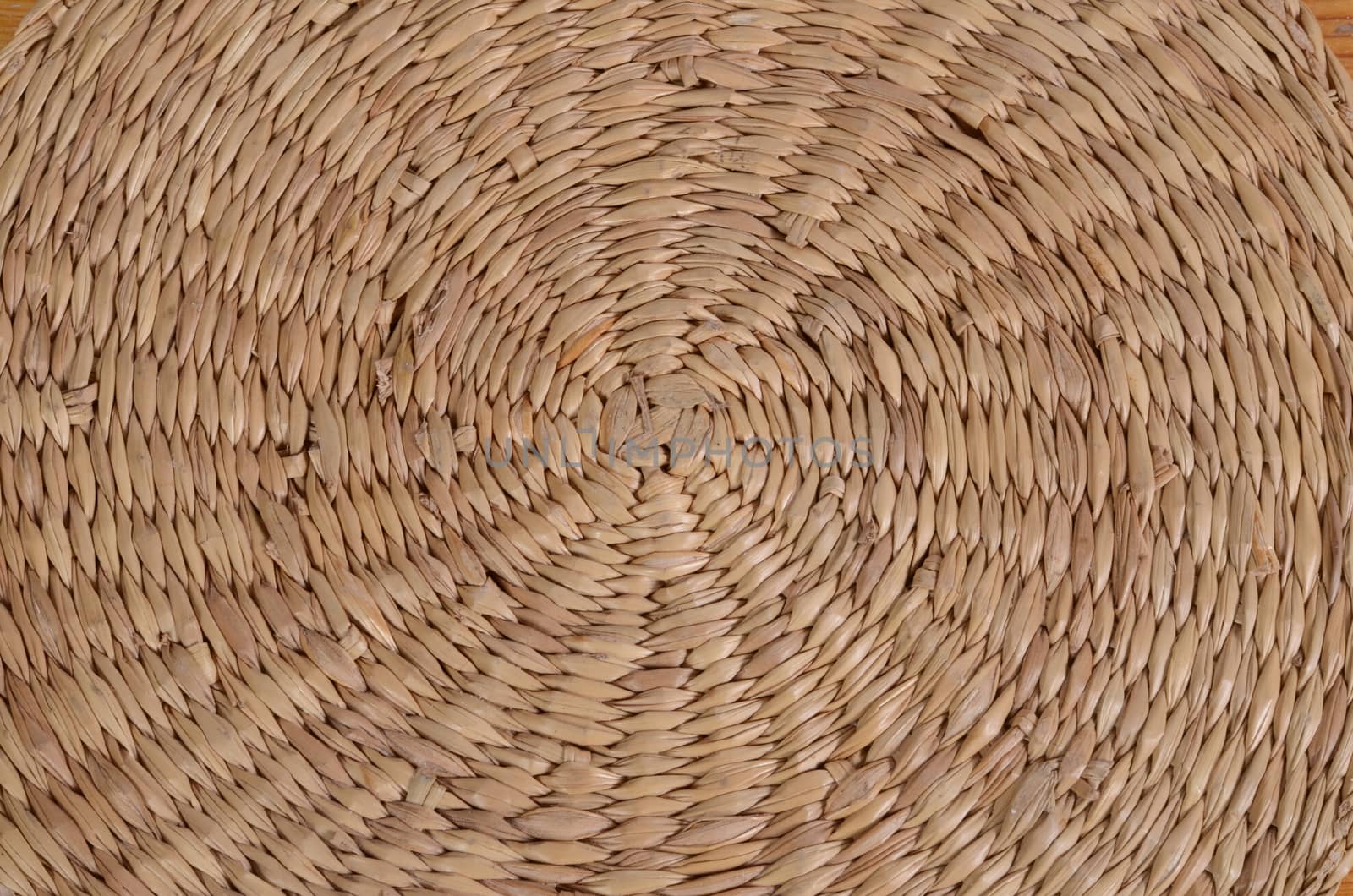 straw basket detail
