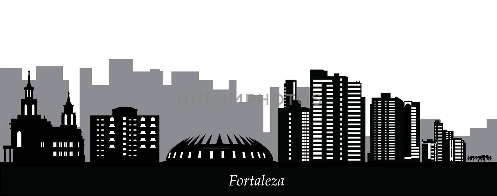 fortaleza  skyline by compuinfoto