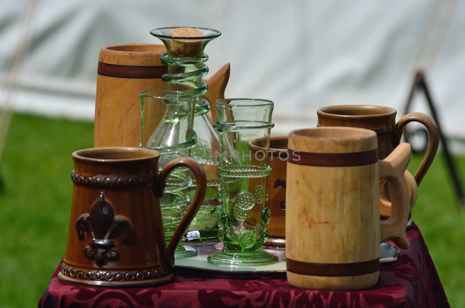 Group of medieval mugs