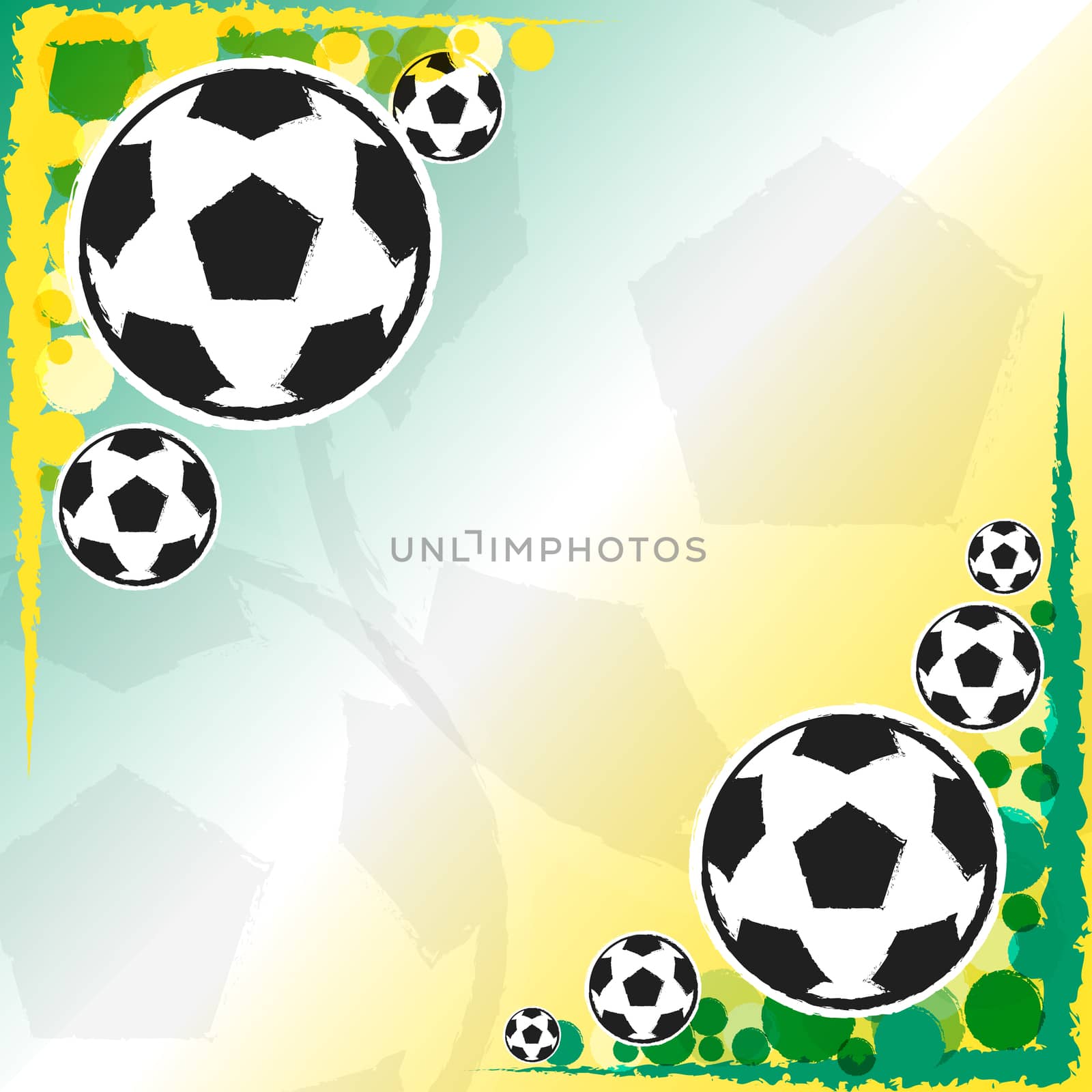 football balls background by marinini