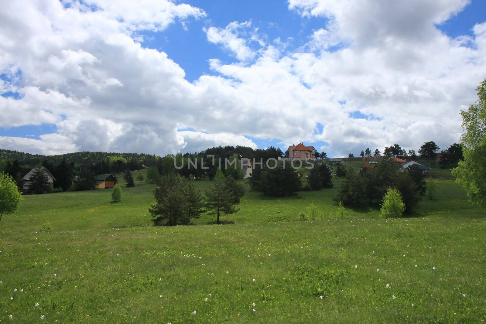 Landscape on Serbian mountain Divcibare