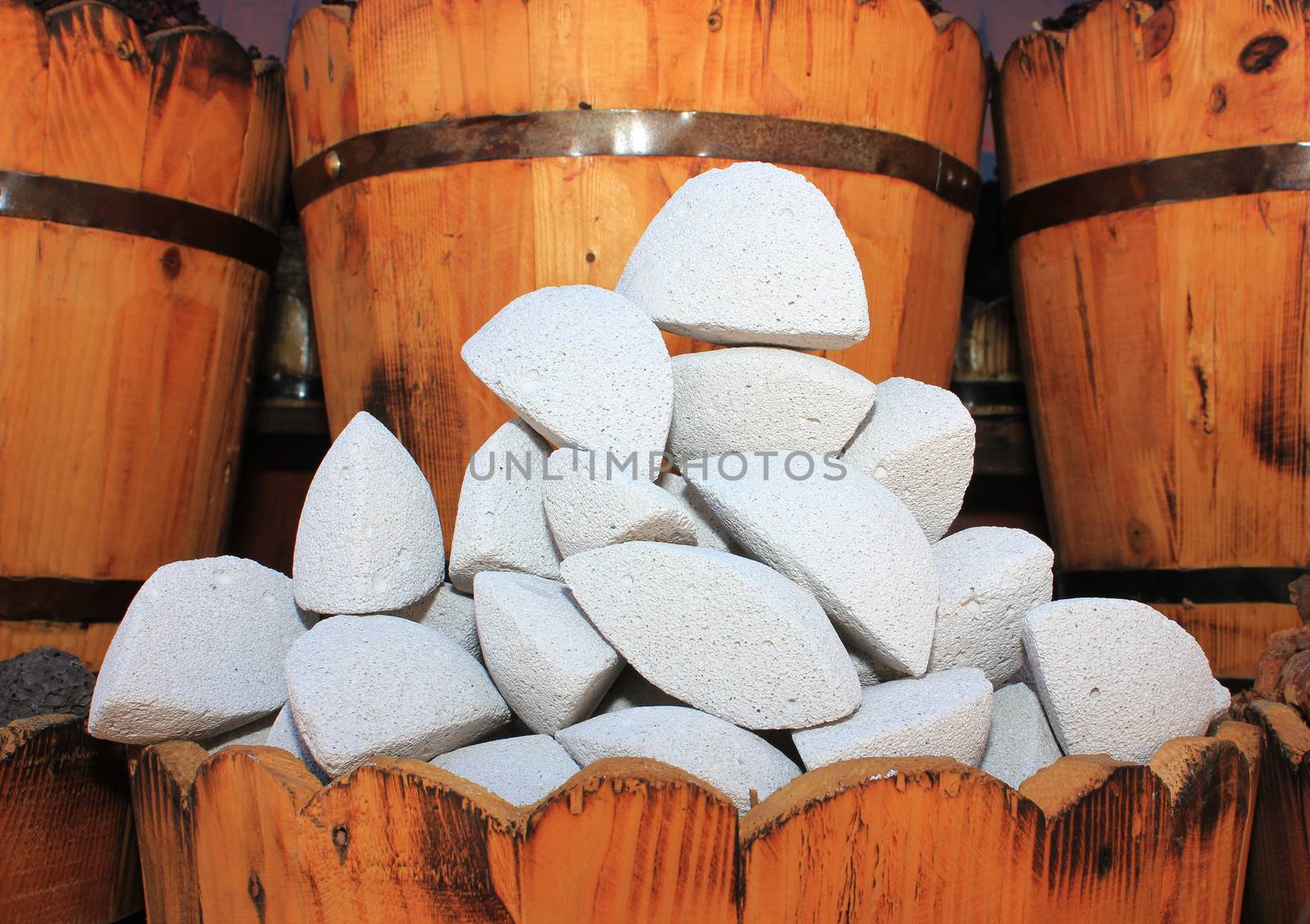 Spices and herbs on oriental market