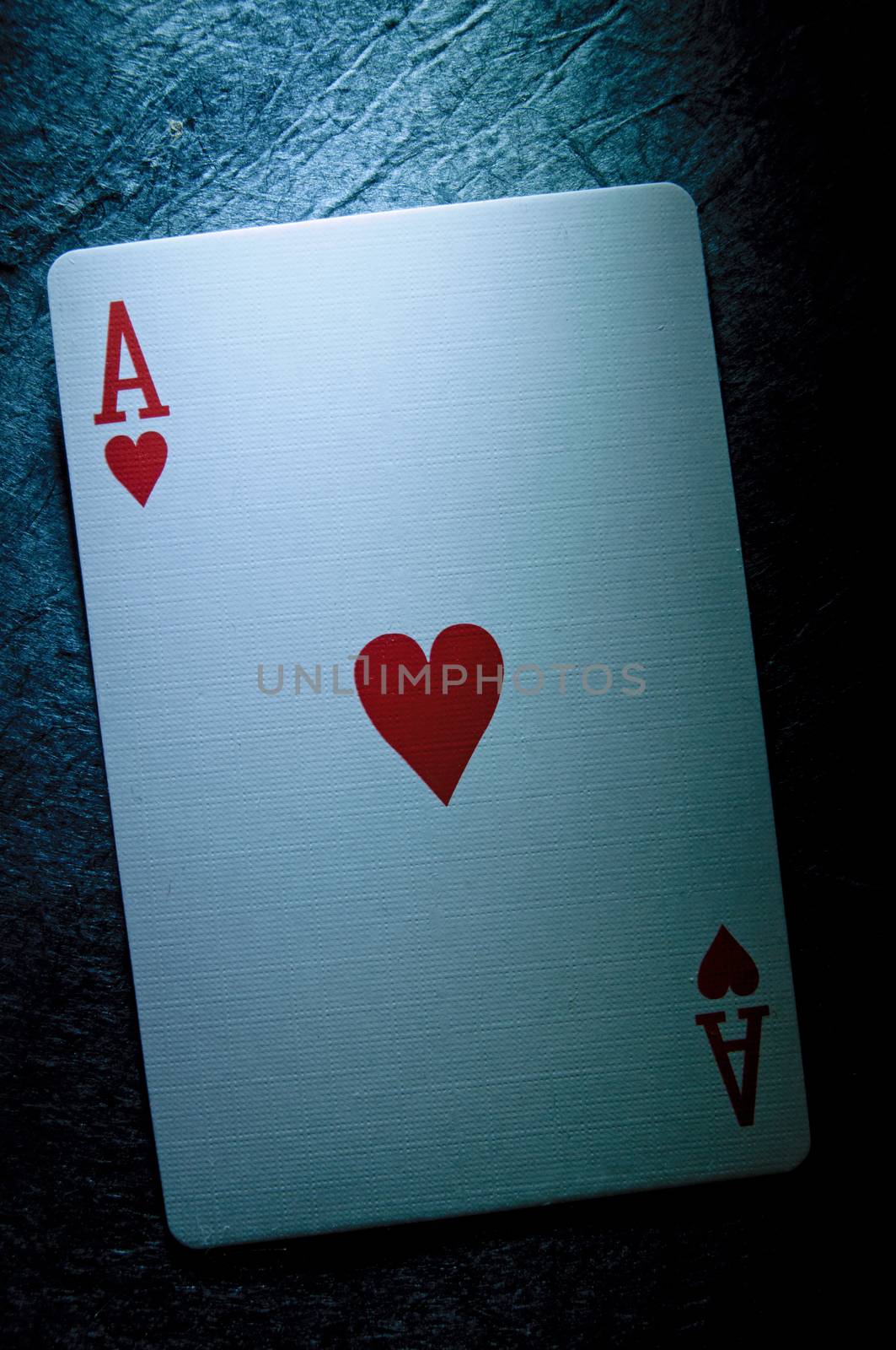 Ace of hearts playing card