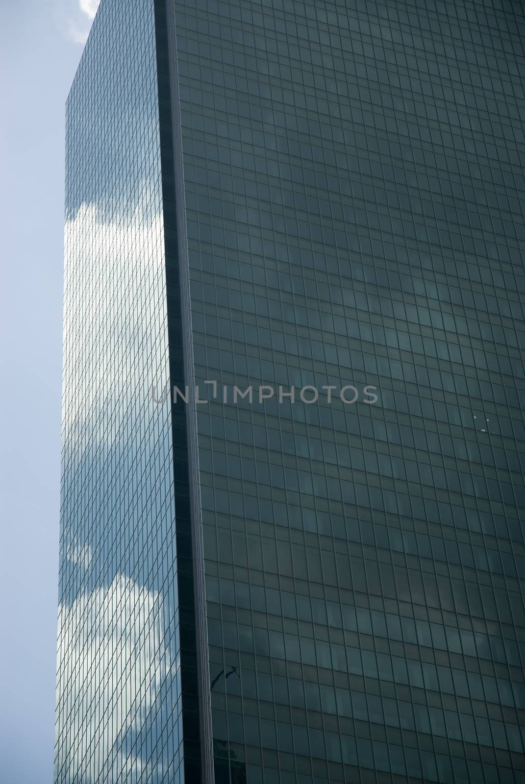 Modern City landscape showing tall office blocks