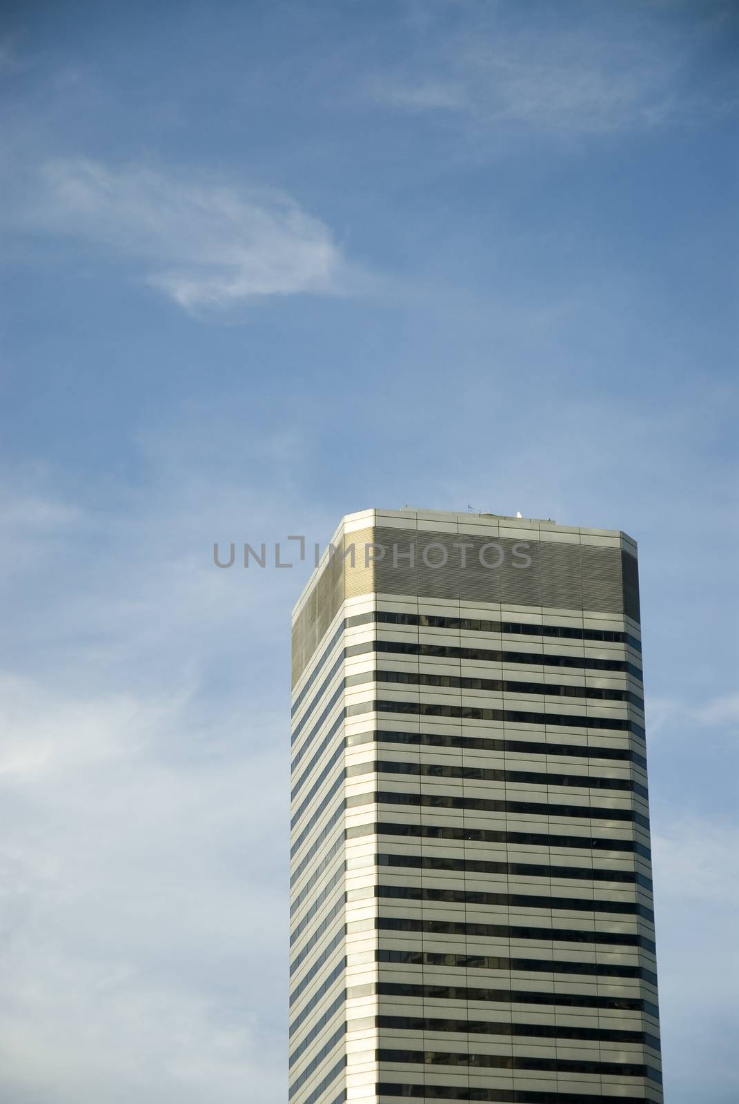 Modern City landscape showing tall office blocks