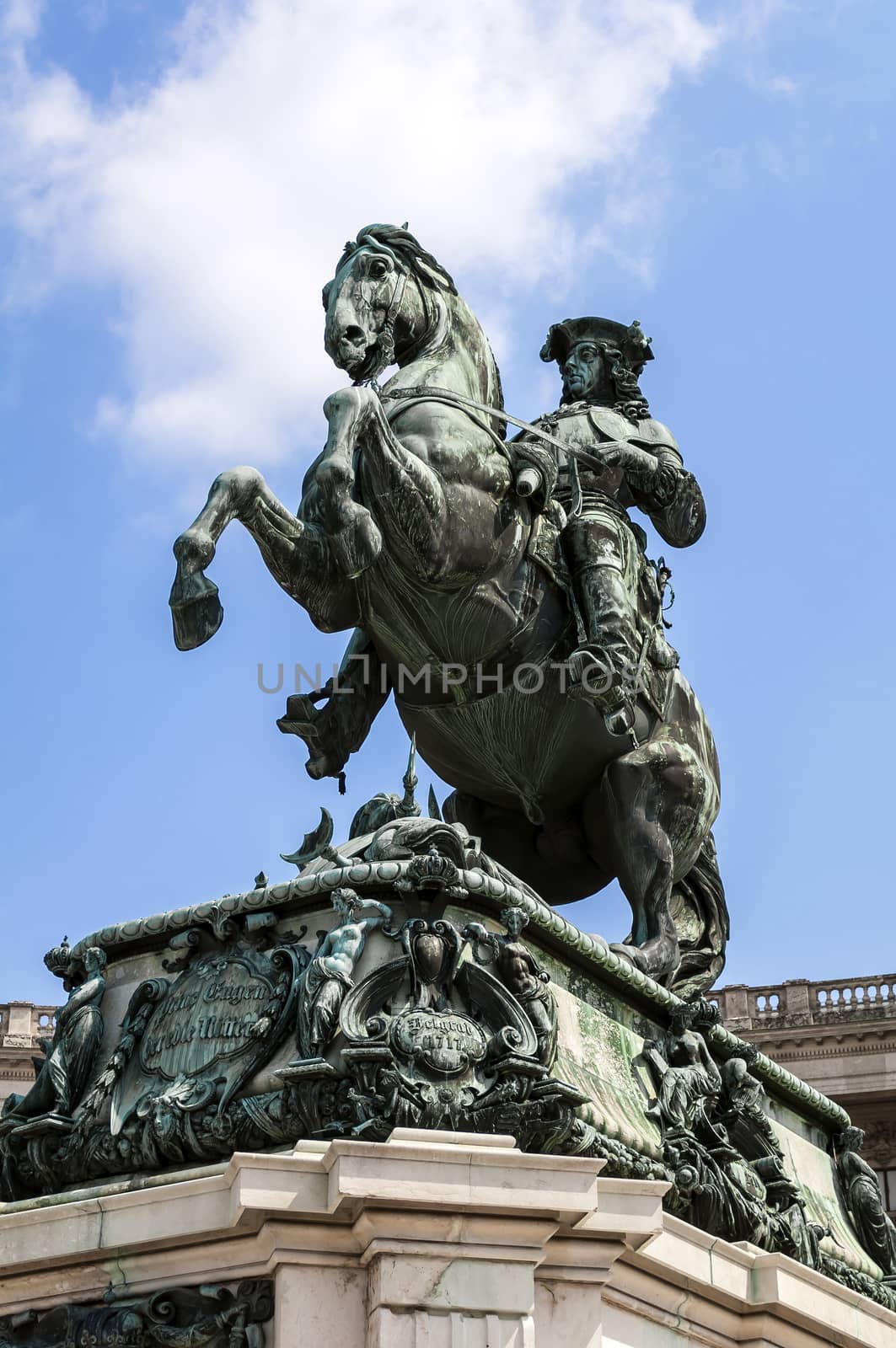 Monument to Prince Eugene of Savoy in Vienna, Austria.