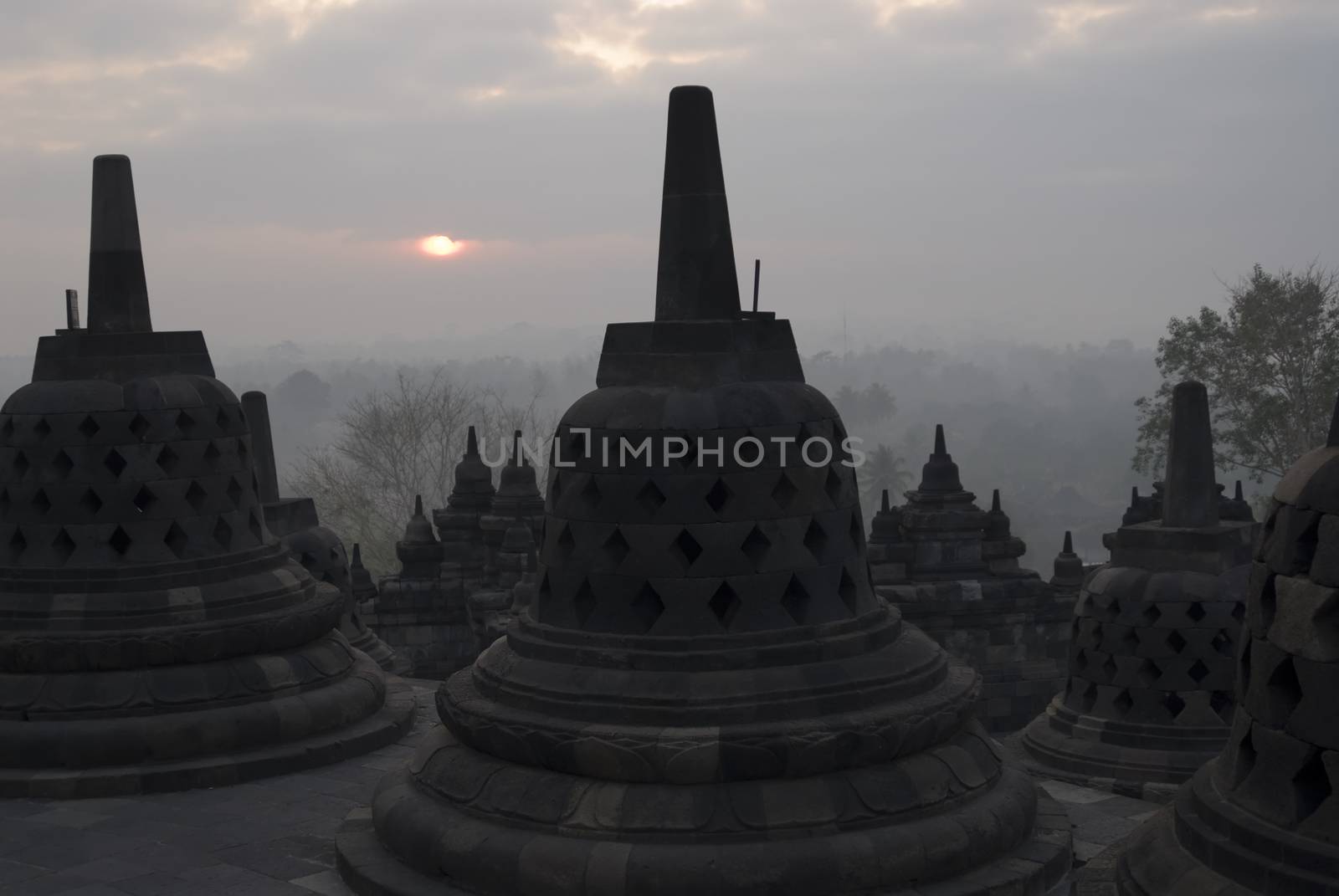 The Borobudur Temple, Java, Indonesia