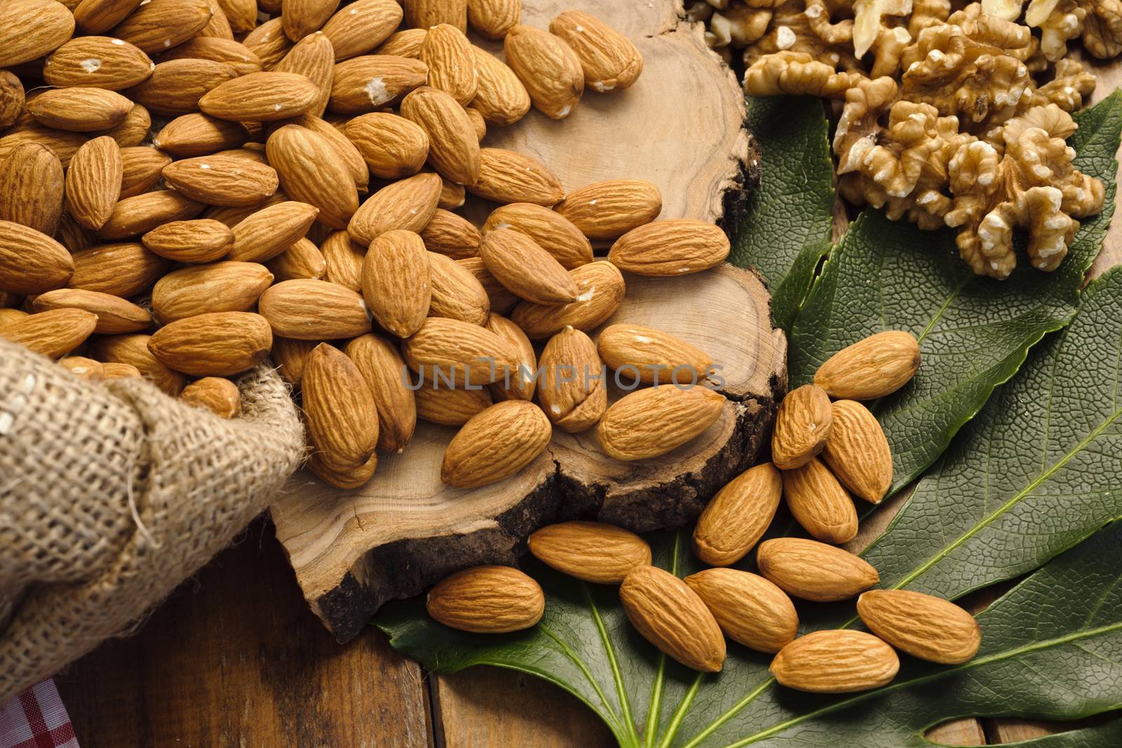 pistachios,almonds,walnuts and hazelnuts stillife