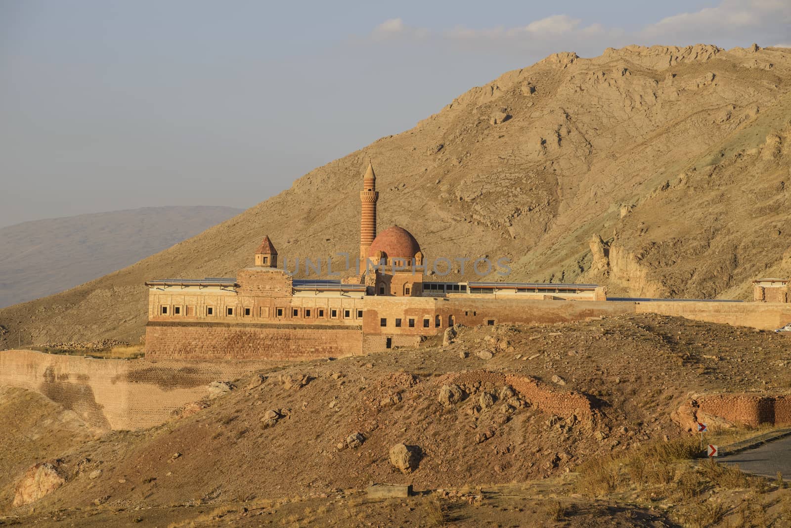 Ishak Pasha Palace (Constructed in 1685) is a semi-ruined palace located in the Dogubeyazit district of Agri province of Turkey.