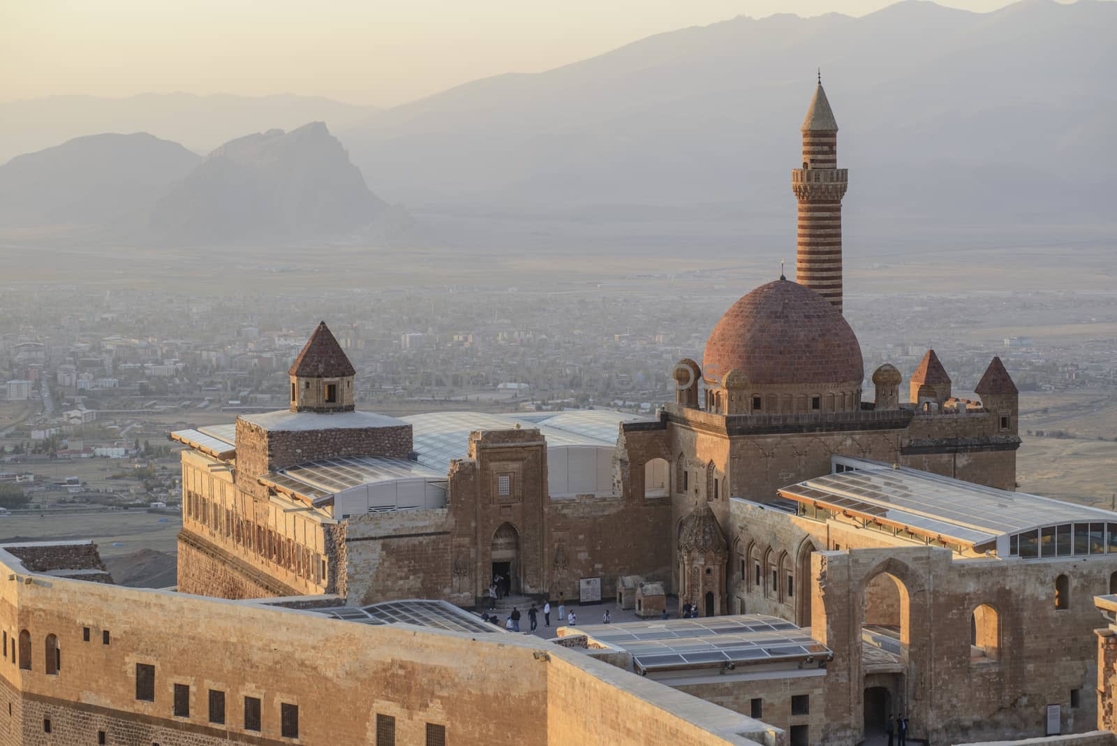 Ishak Pasha Palace (Constructed in 1685) is a semi-ruined palace located in the Dogubeyazit district of Agri province of Turkey.