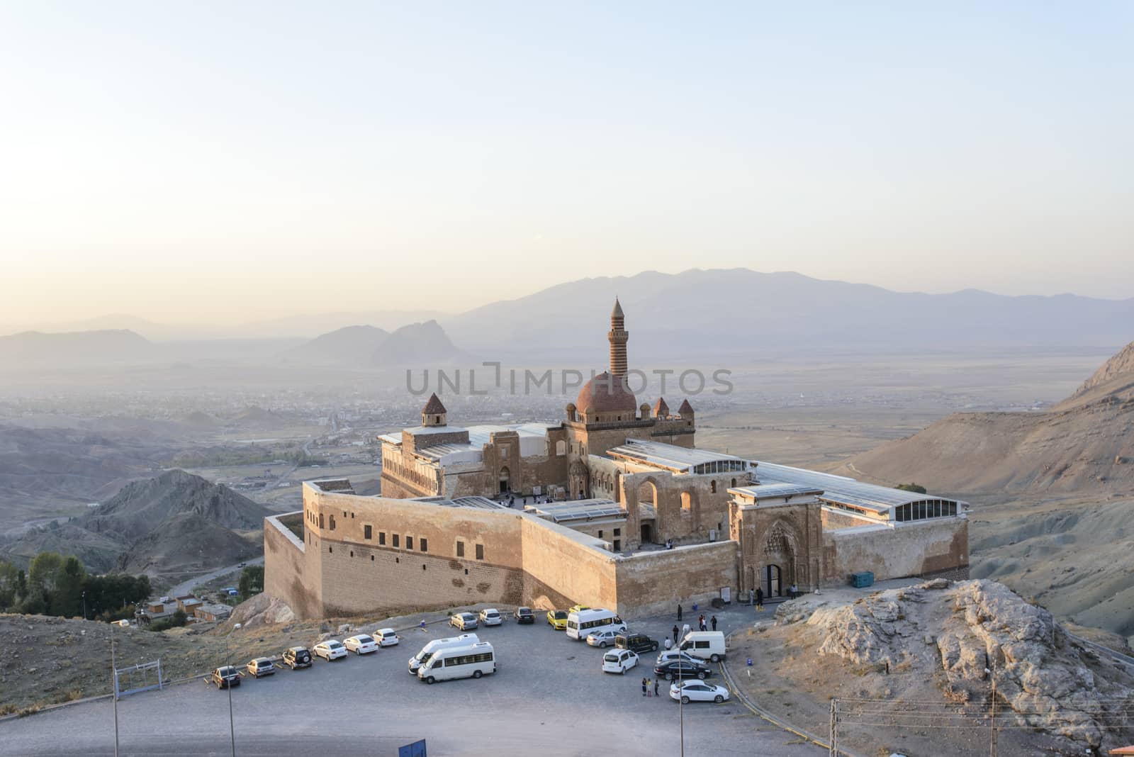 Ishak Pasha Palace (Constructed in 1685) is a semi-ruined palace located in the Dogubeyazit district of Agri province of Turkey.