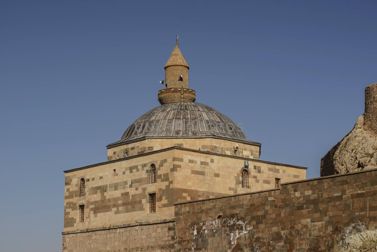 Ishak Pasha Palace (Constructed in 1685) is a semi-ruined palace located in the Dogubeyazit district of Agri province of Turkey.