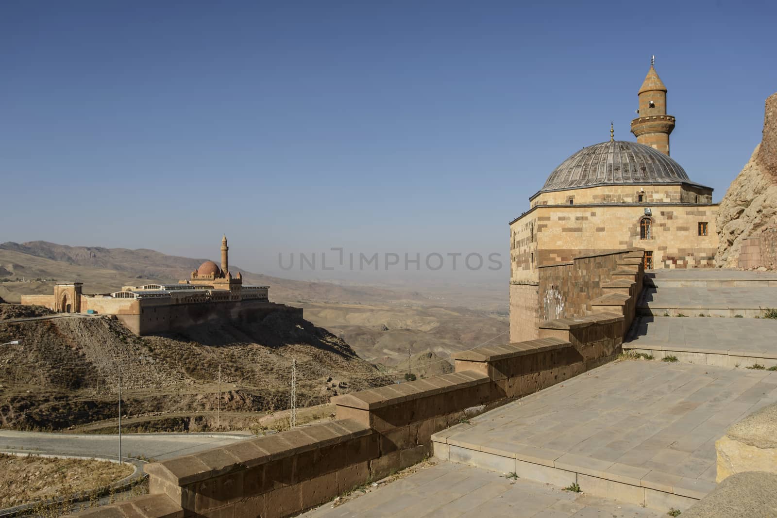 Ishak Pasha Palace (Constructed in 1685) is a semi-ruined palace located in the Dogubeyazit district of Agri province of Turkey.