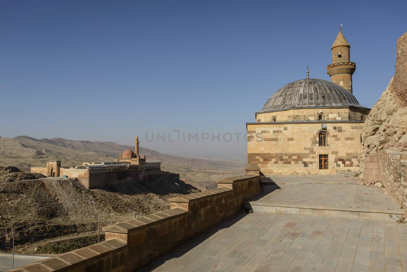 Ishak Pasha Palace (Constructed in 1685) is a semi-ruined palace located in the Dogubeyazit district of Agri province of Turkey.