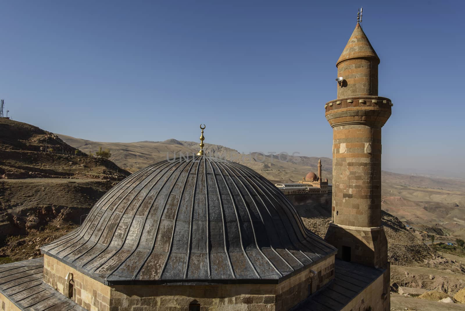 Ishak Pasha Palace (Constructed in 1685) is a semi-ruined palace located in the Dogubeyazit district of Agri province of Turkey.