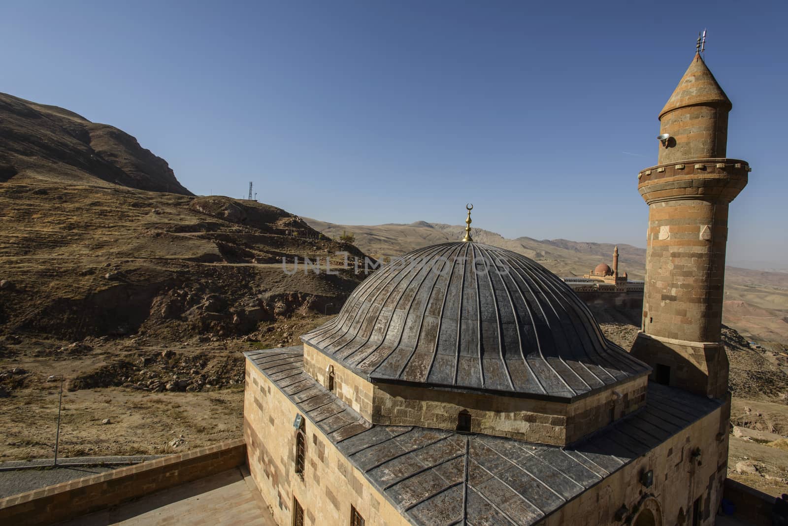 Ishak Pasha Palace (Constructed in 1685) is a semi-ruined palace located in the Dogubeyazit district of Agri province of Turkey.