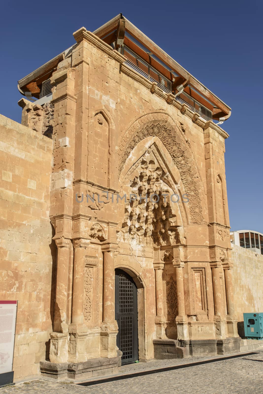 Ishak Pasha Palace (Constructed in 1685) is a semi-ruined palace located in the Dogubeyazit district of Agri province of Turkey.