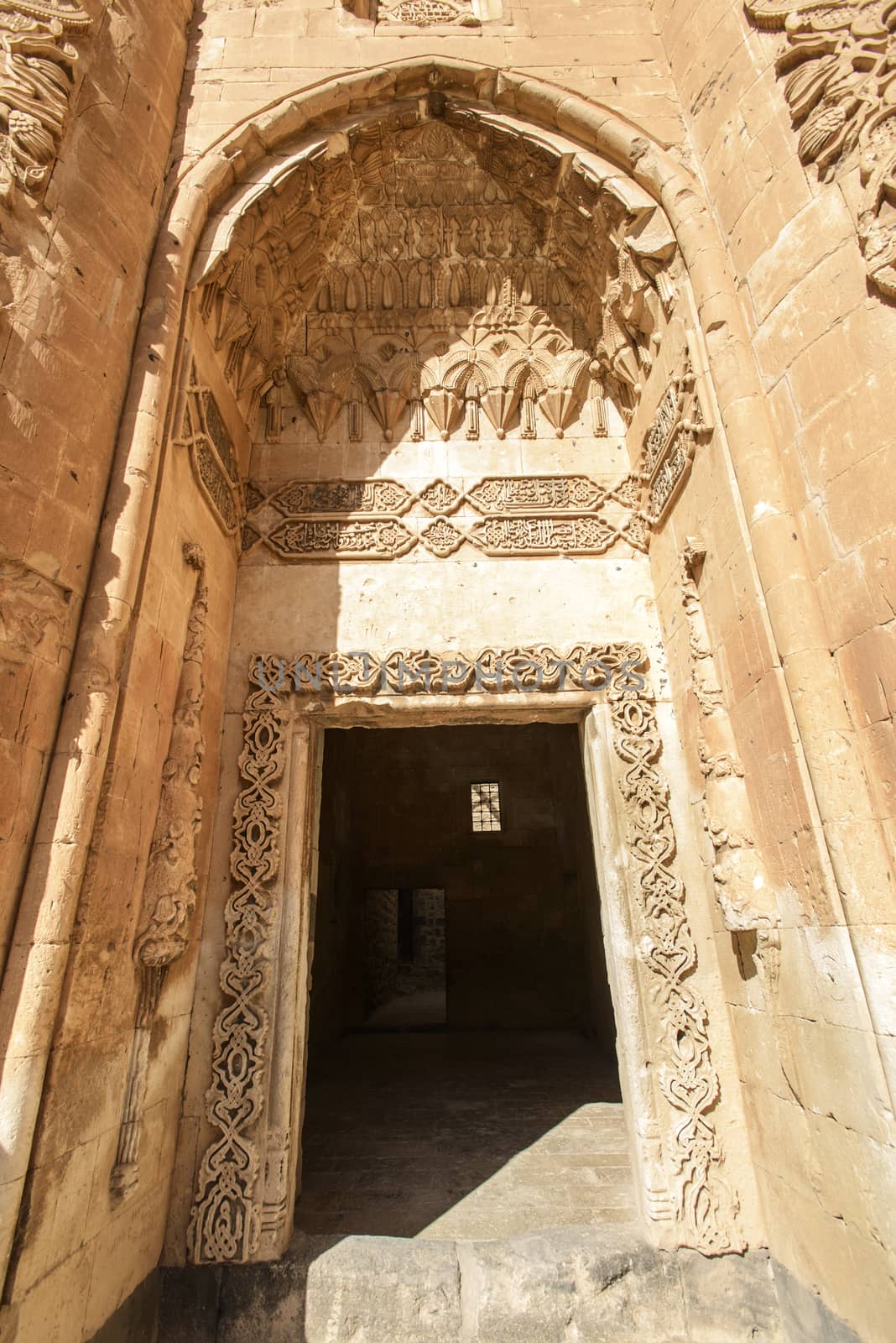 Ishak Pasha Palace (Constructed in 1685) is a semi-ruined palace located in the Dogubeyazit district of Agri province of Turkey.