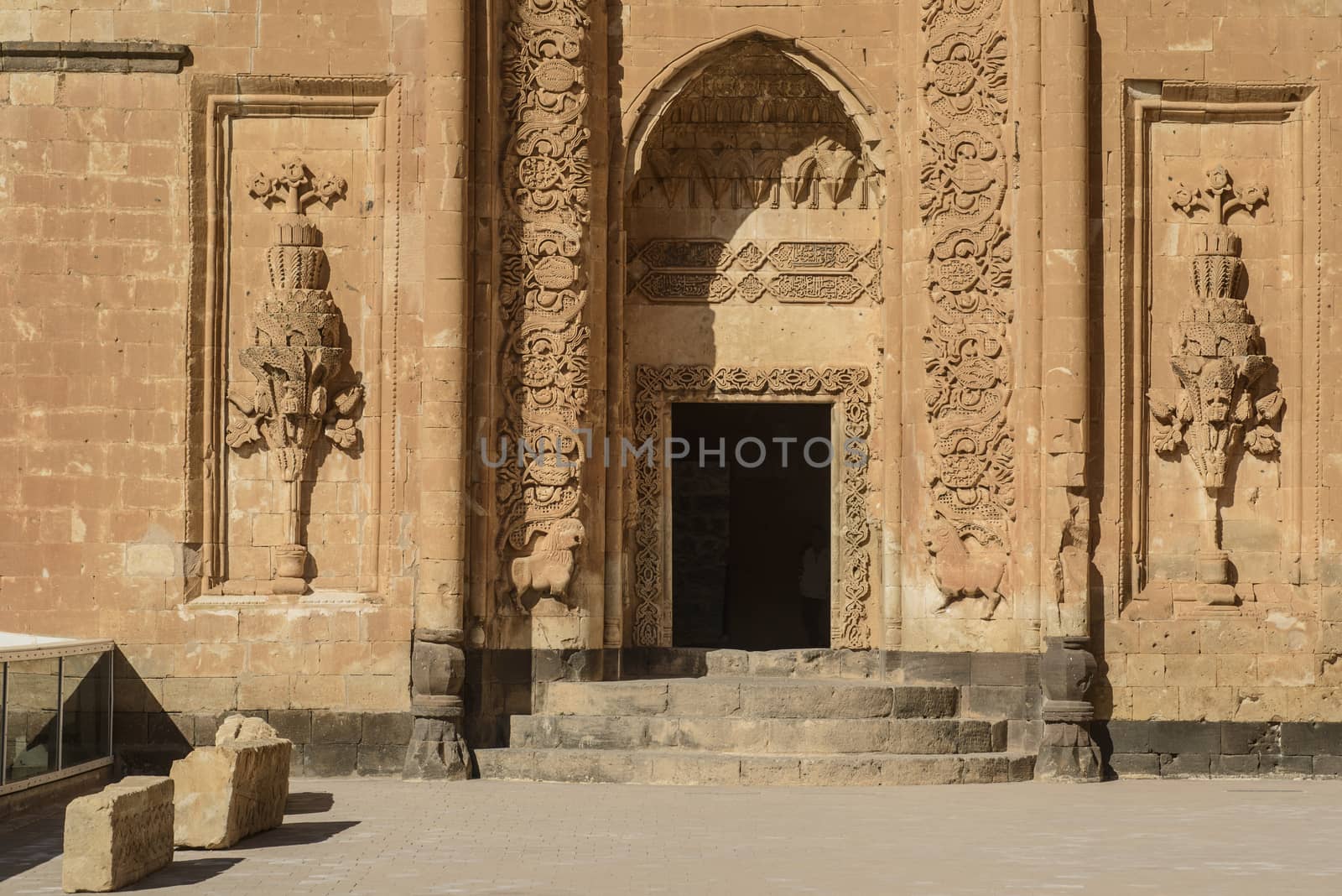 Ishak Pasha Palace (Constructed in 1685) is a semi-ruined palace located in the Dogubeyazit district of Agri province of Turkey.