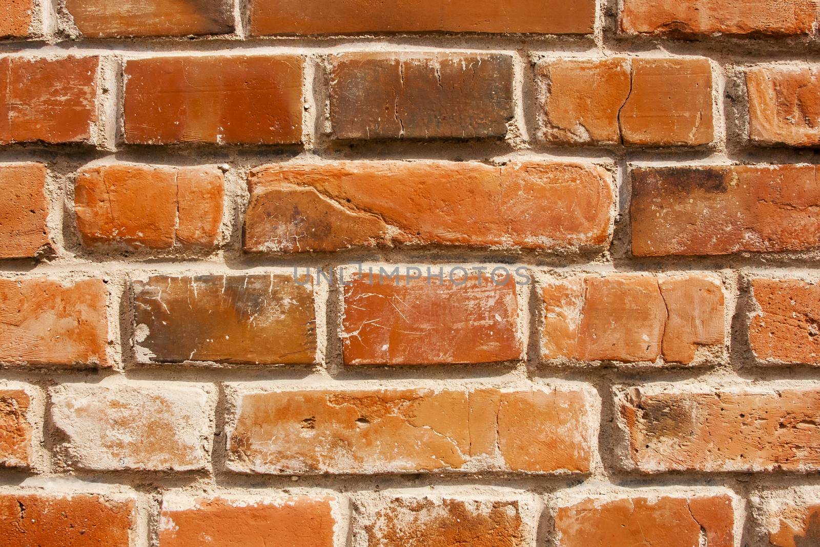 view of old brick wall