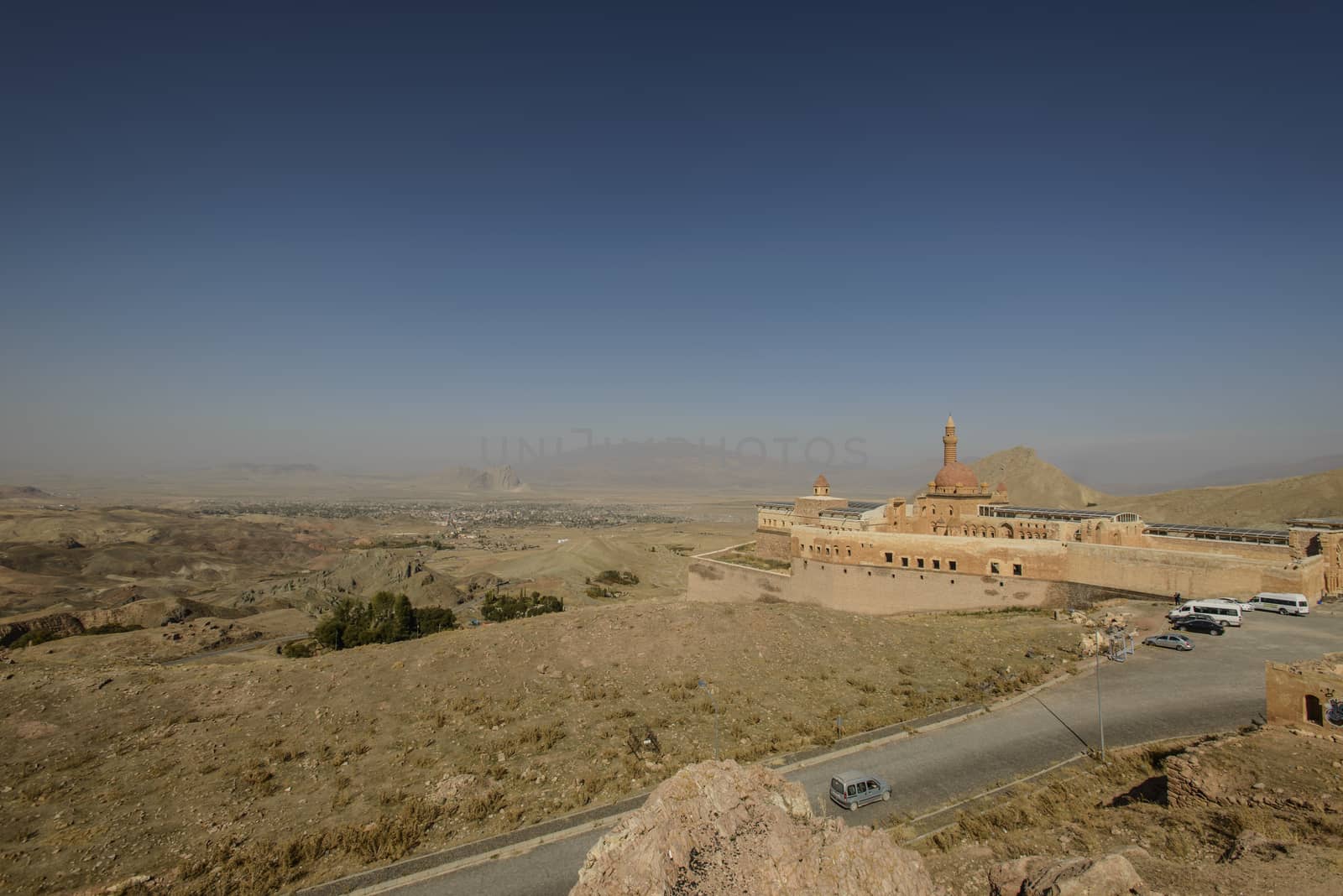 Ishak Pasha Palace (Constructed in 1685) is a semi-ruined palace located in the Dogubeyazit district of Agri province of Turkey.