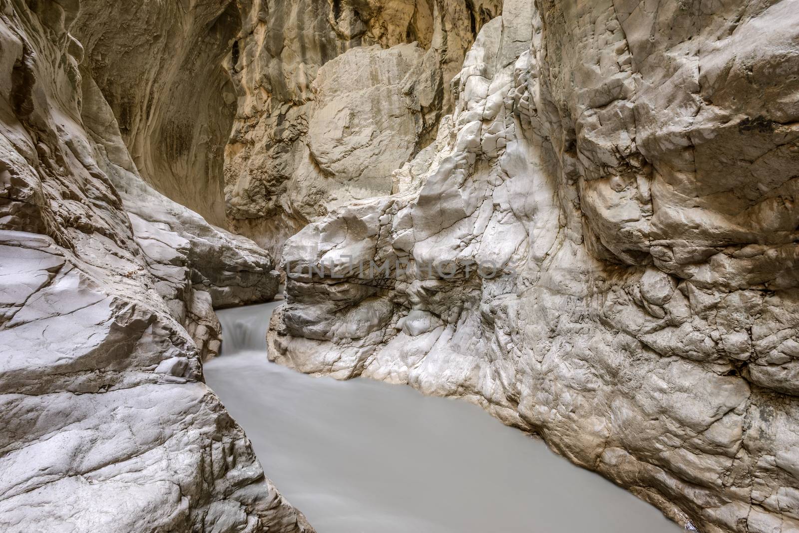 Saklikent Gorge, a slot canyon and tourist attraction in Southern Turkey near Fethiye