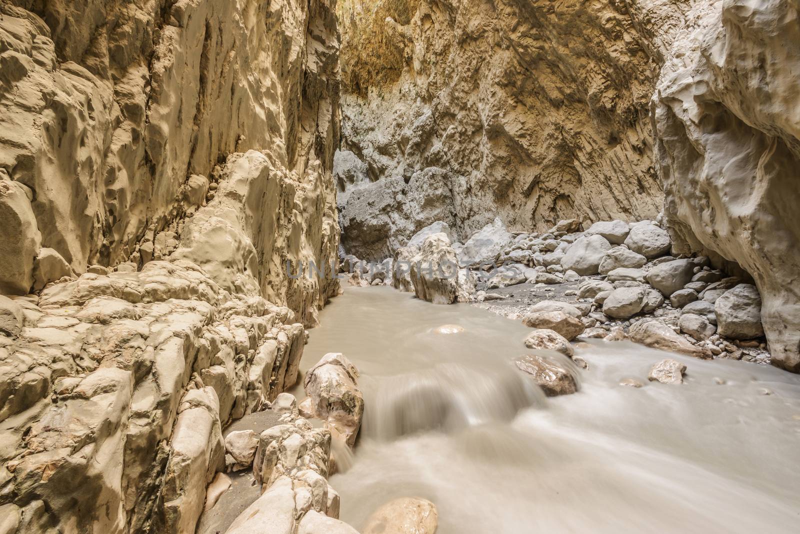 Saklikent Gorge, a slot canyon and tourist attraction in Southern Turkey near Fethiye