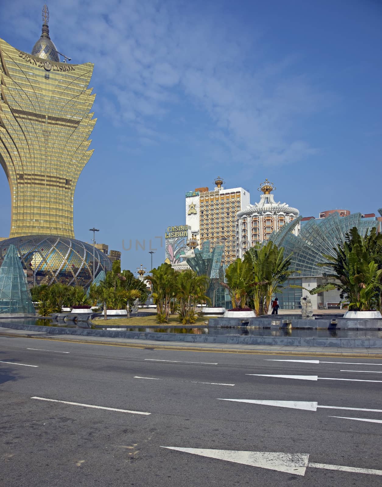 Modern casinos in the gambling mecca of Macau in China