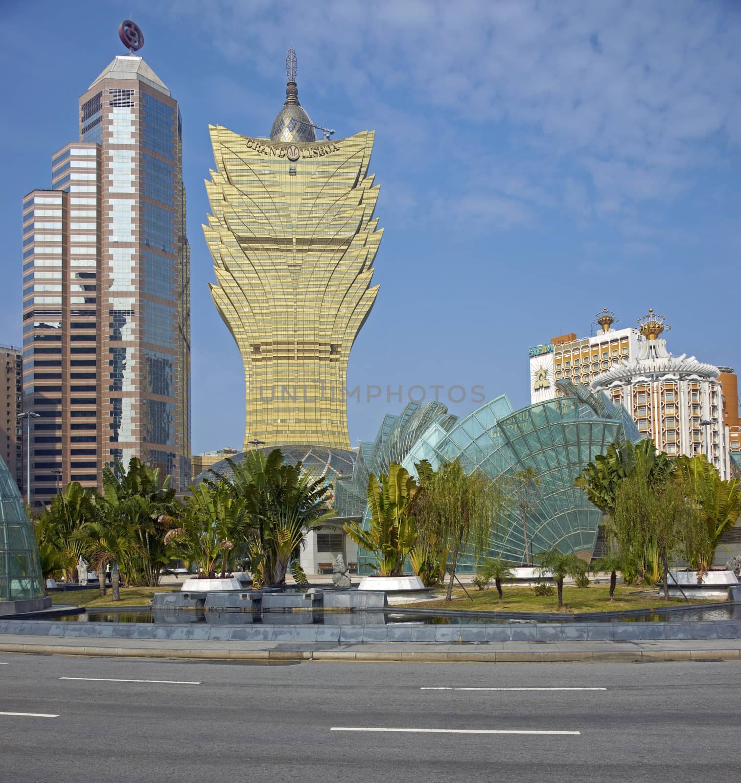 Modern casinos in the gambling mecca of Macau in China