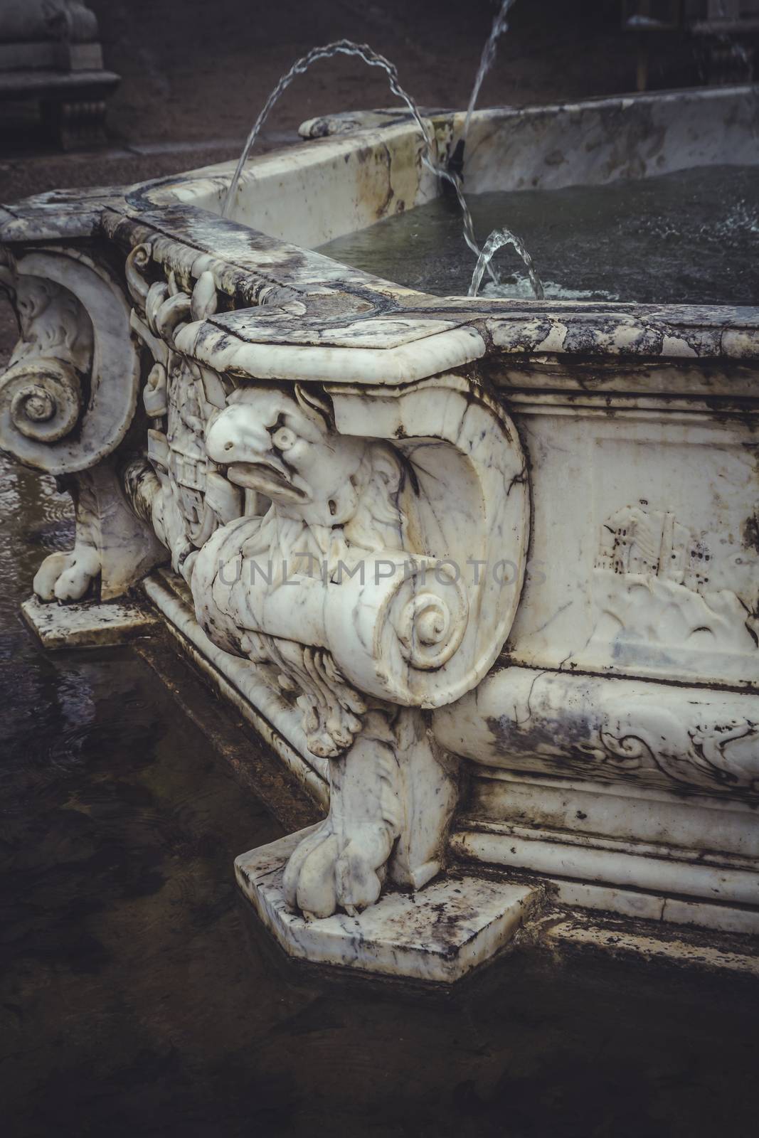 Ornamental fountains of the Palace of Aranjuez, Madrid, Spain