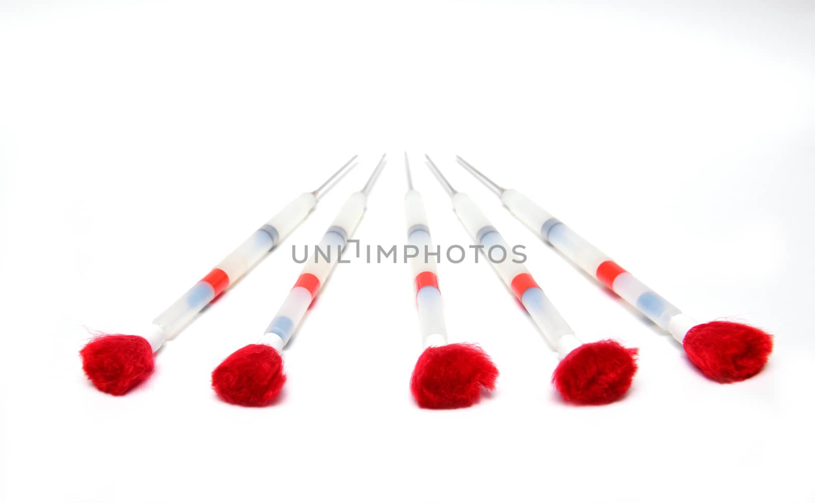 tranquilizer dart isolated on white background