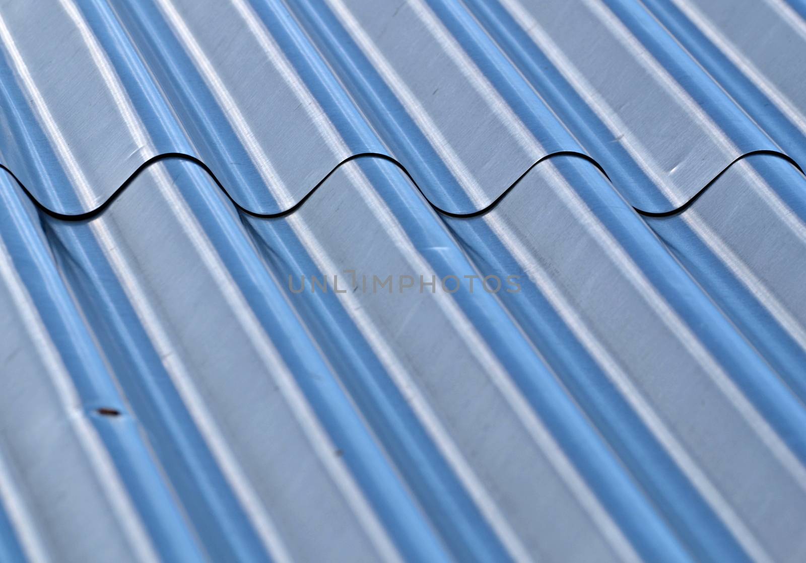 background or texture roof with corrugated steel