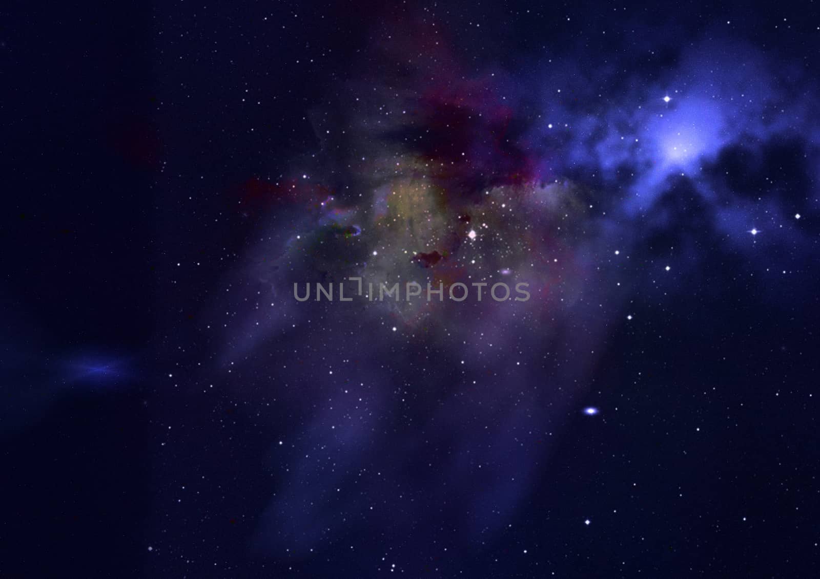 Star field in space, a nebulae and a gas congestion. "Elements of this image furnished by NASA".