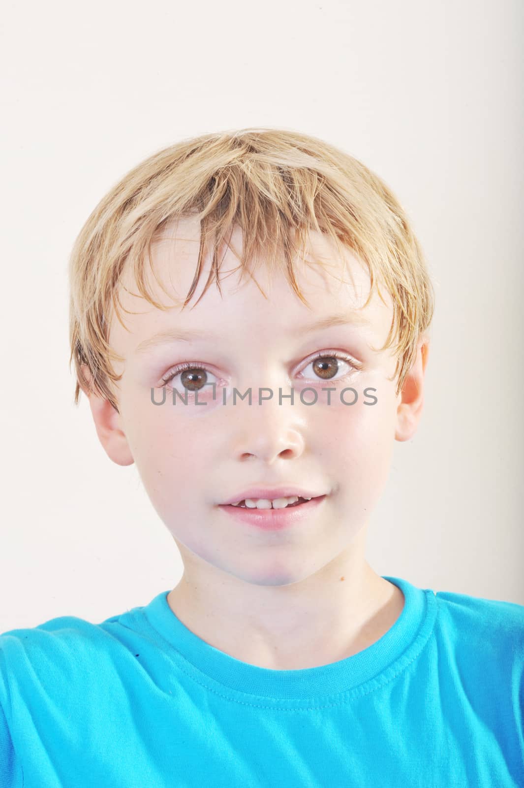 Portrait of a young five year old boy
