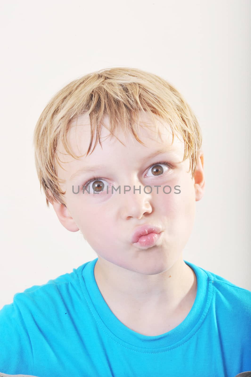 Portrait of a young five year old boy
