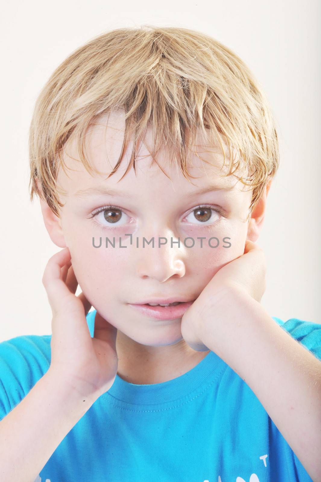 Young Boy Portrait by seawaters